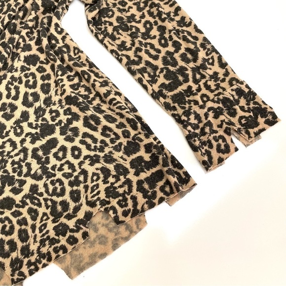 LNA Leopard Print Brushed Bitten Sweater - Picture 10 of 12